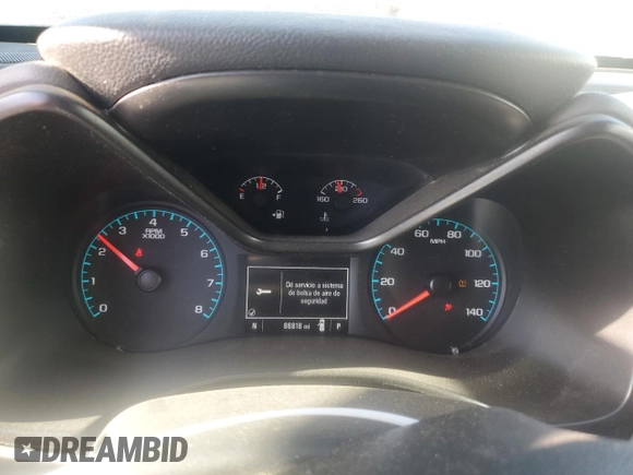 2021 Chevrolet Colorado 2WD Work Truck with VIN 1GCGSBEA3M1194786, listed as a Copart auction lot 84566144 with 86,818 mi miles and Salvage Title. Bid and sale history available at carsss.com. Image 9.