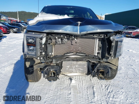 2022 Ford F-150 XL with VIN 1FTFW1E89NFA90976, listed as a IAAI auction lot 41529175 with 10,241 mi miles. Bid and sale history available at carsss.com. Image 6.