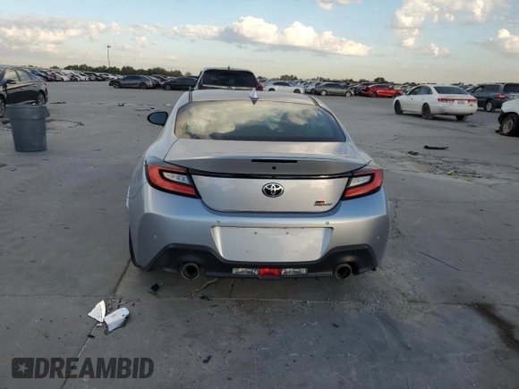 2023 Toyota GR86 with VIN JF1ZNBC17P8760338, listed as a Copart auction lot 77890934 with 0 mi miles and Salvage Title. Bid and sale history available at carsss.com. Image 6.