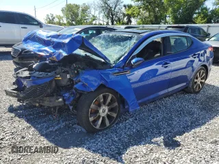2013 Kia Optima SX with VIN 5XXGR4A66DG227910, listed as a Copart auction lot 61357605 with Not provided miles and Non repairable. Bid and sale history available at DreamBid. Image 1.