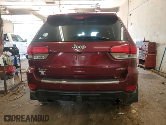 2021 Jeep Grand Cherokee Limited with VIN 1C4RJFBG9MC587711, listed as a Copart auction lot 59170385 with 96,034 mi miles and Salvage title. Bid and sale history available at DreamBid. Image 6.