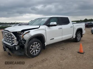 2024 Toyota Tundra 1794 Edition with VIN 5TFMA5DB7RX216777, listed as a Copart auction lot 55585675 with 9,761 mi miles and Salvage title. Bid and sale history available at DreamBid. Image 1.