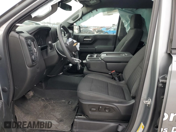 2023 Chevrolet Silverado 1500 Custom with VIN 1GCPDBEK3PZ142177, listed as a Copart auction lot 84017994 with 21,862 mi miles and Salvage Title. Bid and sale history available at DreamBid. Image 7.