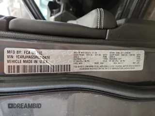 2024 Jeep Grand Cherokee Laredo with VIN 1C4RJHAG5RC210474, listed as a Copart auction lot 66945705 with 6,530 mi miles and Salvage title. Bid and sale history available at DreamBid. Image 14.