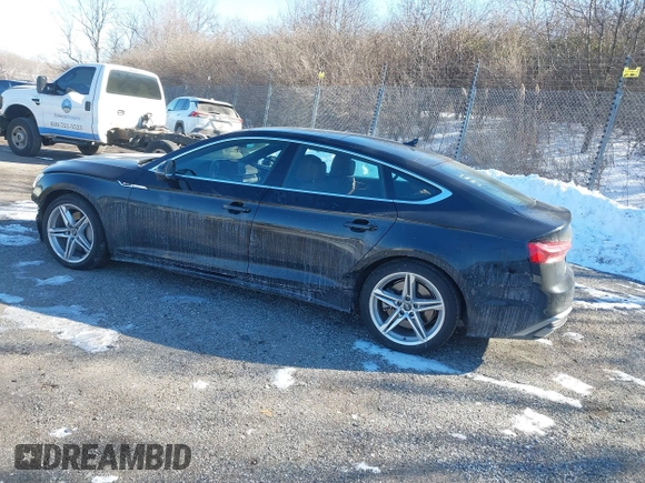 2021 Audi A5 Sportback S line Premium Plus with VIN WAUFACF5XMA040742, listed as a IAAI auction lot 41432804 with 33,358 mi miles and . Bid and sale history available at DreamBid. Image 3.