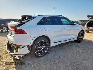 2021 Audi Q8 Prestige with VIN WA1FVAF17MD021762, listed as a Copart auction lot 61082515 with 69,968 mi miles and Salvage title. Bid and sale history available at DreamBid. Image 3.
