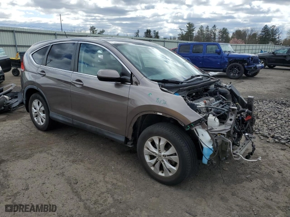 2014 Honda CR-V EX with VIN 5J6RM3H59EL003458, listed as a Copart auction lot 52800045 with 99,568 mi miles and Salvage Title. Bid and sale history available at carsss.com. Image 4.