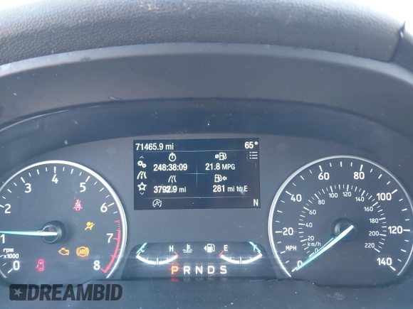 2019 Ford EcoSport SE with VIN MAJ3S2GE3KC299737, listed as a IAAI auction lot 41762805 with 71,465 mi miles and . Bid and sale history available at DreamBid. Image 7.