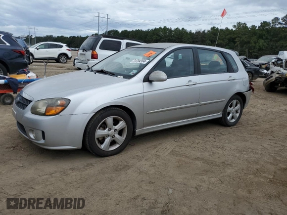 2009 Kia Spectra with VIN KNAFE241395022419, listed as a Copart auction lot 74794994 with 201,212 mi miles and Salvage Title. Bid and sale history available at carsss.com. Image 1.