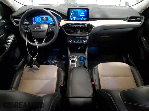 2021 Ford Escape Titanium Hybrid с VIN 1FMCU9DZ6MUA53908, выставлен на аукционе Copart как лот 85946674 с пробегом 31 476 миль миль и Списание • Salvage title. История ставок и продаж доступна на DreamBid. Изображение 8.