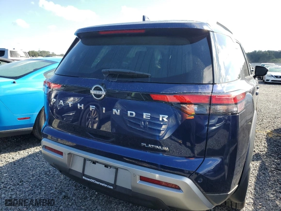 2022 Nissan Pathfinder Platinum with VIN 5N1DR3DG2NC268341, listed as a Copart auction lot 74217384 with 32,555 mi miles and Non Repairable. Bid and sale history available at carsss.com. Image 6.