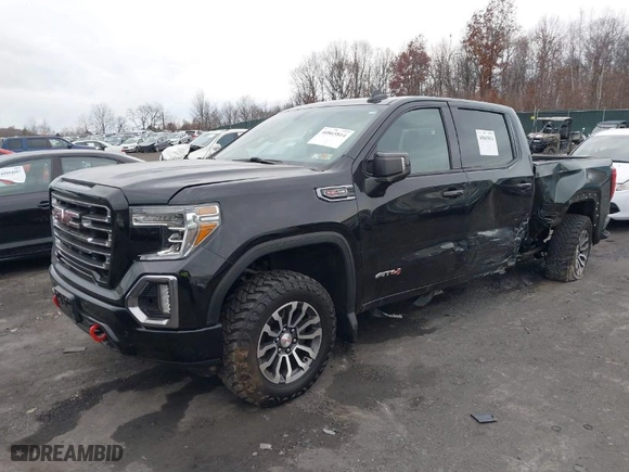 2019 GMC Sierra 1500 AT4 with VIN 3GTP9EEL7KG243954, listed as a IAAI auction lot 40865814 with 109,229 mi miles. Bid and sale history available at carsss.com. Image 2.