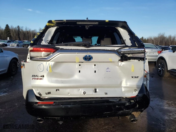 2023 Toyota RAV4 Prime XSE with VIN JTMGB3FVXPD150990, listed as a Copart auction lot 48377465 with NaN miles and Salvage Title. Bid and sale history available at carsss.com. Image 6.