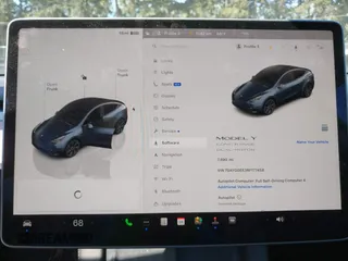 2024 Tesla Model Y Long Range with VIN 7SAYGDEE3RF177458, listed as a IAAI auction lot 42109641 with 7,890 mi miles. Bid and sale history available at carsss.com. Image 18.