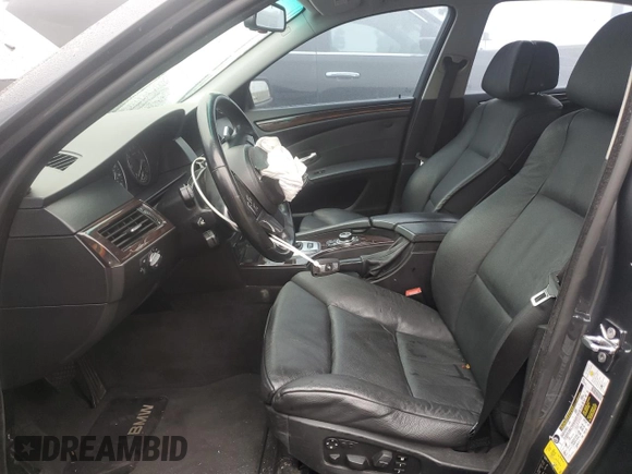 2009 BMW 5 Series 550i with VIN WBANW53559CT55926, listed as a Copart auction lot 50582505 with Not Provided miles and Salvage Title. Bid and sale history available at carsss.com. Image 7.