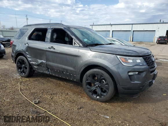 2019 Ford Explorer Sport with VIN 1FM5K8GT4KGB04107, listed as a Copart auction lot 51049395 with 88,800 mi miles and Salvage Title. Bid and sale history available at carsss.com. Image 4.