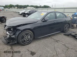 2023 Mercedes-Benz C 300 with VIN W1KAF4HB6PR142798, listed as a Copart auction lot 61239445 with 11,962 mi miles and Salvage title. Bid and sale history available at DreamBid. Image 1.