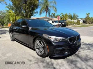 2019 BMW 7 Series 740i with VIN WBA7E2C59KB218XXX, listed as a Copart auction lot 48633165 with 79,444 mi miles and Clean Title. Bid and sale history available at carsss.com. Image 1.