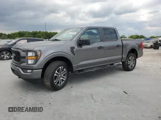 2023 Ford F-150 XL with VIN 1FTEW1EP0PKE85934, listed as a Copart auction lot 50200845 with 8,426 mi miles and Salvage Title. Bid and sale history available at carsss.com. Image 1.