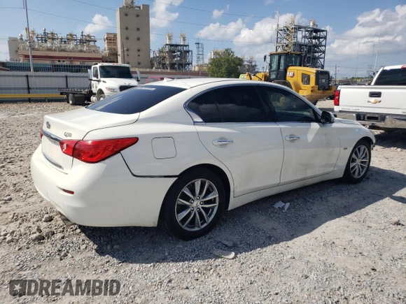 2017 Infiniti Q50 Signature Edition with VIN JN1EV7AP2HM739390, listed as a Copart auction lot 55449265 with 165,947 mi miles and Clean title. Bid and sale history available at DreamBid. Image 3.
