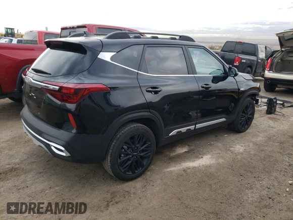 2023 Kia Seltos Nightfall with VIN KNDEUCA22P7417438, listed as a Copart auction lot 41137734 with 13,865 mi miles and Salvage Title. Bid and sale history available at DreamBid. Image 3.