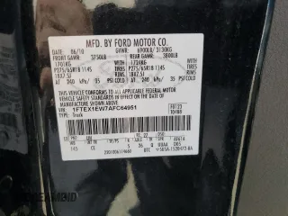 2010 Ford F-150 XL with VIN 1FTEX1EW7AFC64951, listed as a Copart auction lot 52900785 with 0 mi miles and Salvage Title. Bid and sale history available at carsss.com. Image 12.