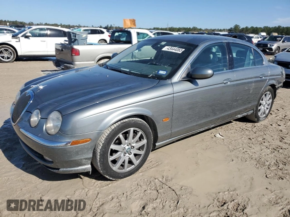 2003 Jaguar S-Type with VIN SAJEB01T83FM51480, listed as a Copart auction lot 43444065 with 83,840 mi miles and Salvage Title. Bid and sale history available at DreamBid. Image 1.