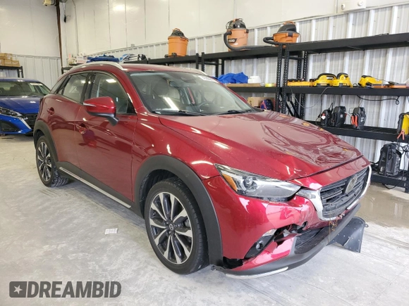 2019 Mazda CX-3 Grand Touring with VIN JM1DKFD70K0451020, listed as a Copart auction lot 45999475 with 48,725 mi miles and Salvage Title. Bid and sale history available at carsss.com. Image 4.