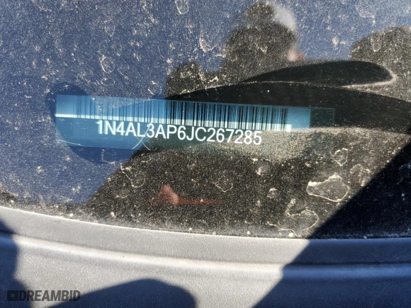2018 Nissan Altima 2.5 SV with VIN 1N4AL3AP6JC267285, listed as a Copart auction lot 48561255 with 113,003 mi miles and Salvage Title. Bid and sale history available at carsss.com. Image 13.