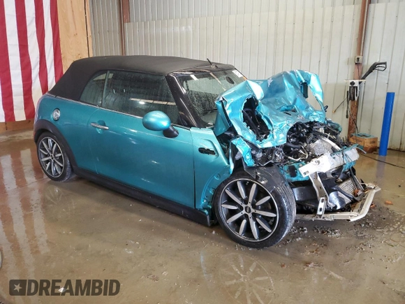 2018 MINI Convertible Cooper S with VIN WMWWG9C54J3E38618, listed as a Copart auction lot 81411364 with 0 mi miles and Salvage Title. Bid and sale history available at carsss.com. Image 4.