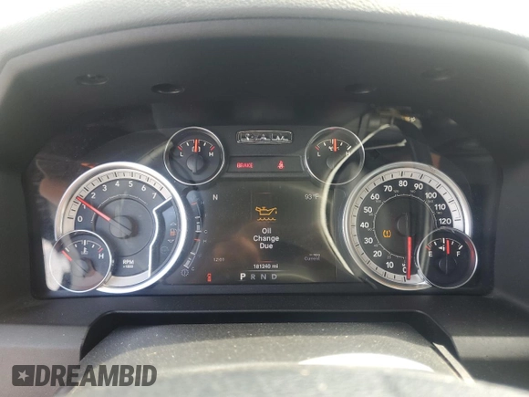 2013 Ram 1500 Express with VIN 1C6RR7FT5DS618083, listed as a Copart auction lot 59754185 with 181,240 mi miles and Salvage title. Bid and sale history available at DreamBid. Image 9.
