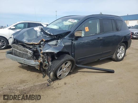 2008 Jeep Compass Sport with VIN 1J8FT47W98D732241, listed as a Copart auction lot 50194295 with Not Provided miles and Salvage Title. Bid and sale history available at carsss.com. Image 1.