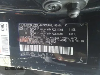 2015 Toyota Sienna XLE with VIN 5TDYK3DC2FS569246, listed as a IAAI auction lot 27475275 with 49,089 mi miles. Bid and sale history available at carsss.com. Image 9.