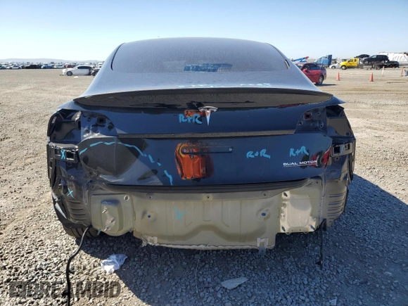 2022 Tesla Model 3 Performance with VIN 5YJ3E1EC8NF353747, listed as a Copart auction lot 45716805 with 13,971 mi miles and Salvage Title. Bid and sale history available at DreamBid. Image 6.