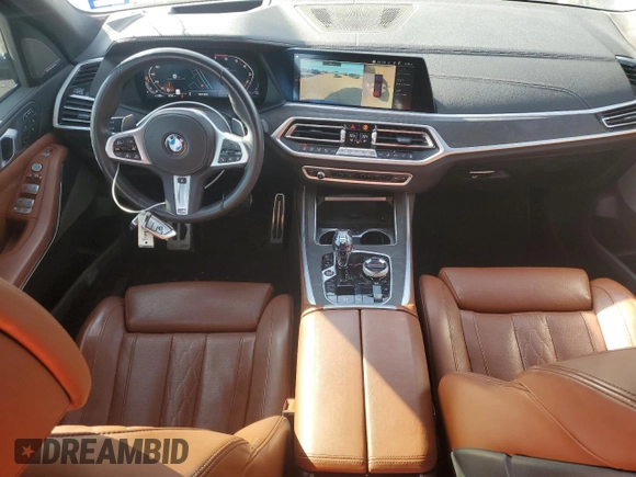 2022 BMW X7 M50i z VIN 5UXCX6C00N9L56814, wystawiony jako Copart lot #46108725 z przebiegiem 35 216 mil mil oraz Szkoda całkowita • Salvage title. Historia ofert i sprzedaży dostępna na DreamBid. Obrazek 8.