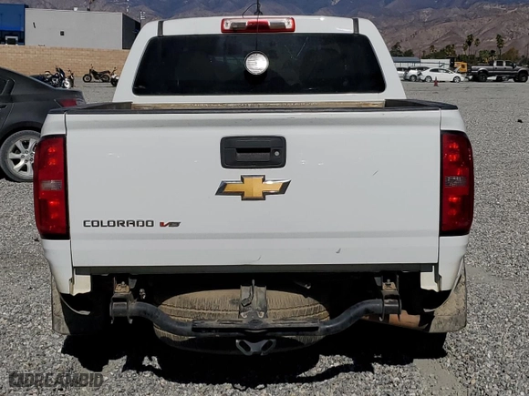 2018 Chevrolet Colorado 4WD Work Truck with VIN 1GCGTBEN2J1283079, listed as a Copart auction lot 80323844 with 99,202 mi miles and Salvage Title. Bid and sale history available at carsss.com. Image 6.