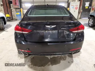 2018 Genesis G80 Ultimate with VIN KMHGN4JF5JU242136, listed as a Copart auction lot 47272645 with 166,868 mi miles and Salvage Title. Bid and sale history available at DreamBid. Image 6.