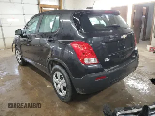 2015 Chevrolet Trax LS with VIN 3GNCJKSB8FL229999, listed as a Copart auction lot 45840835 with 109,423 mi miles and Salvage Title. Bid and sale history available at carsss.com. Image 2.