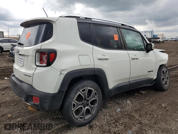 2015 Jeep Renegade Limited с VIN ZACCJADT0FPB57319, выставлен на аукционе Copart как лот 58262505 с пробегом Не указан миль и Списание • Salvage title. История ставок и продаж доступна на DreamBid. Изображение 3.
