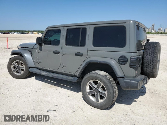 2022 Jeep Wrangler Unlimited Sahara with VIN 1C4HJXEG8NW164969, listed as a Copart auction lot 52241645 with 64,263 mi miles and Salvage title. Bid and sale history available at DreamBid. Image 2.