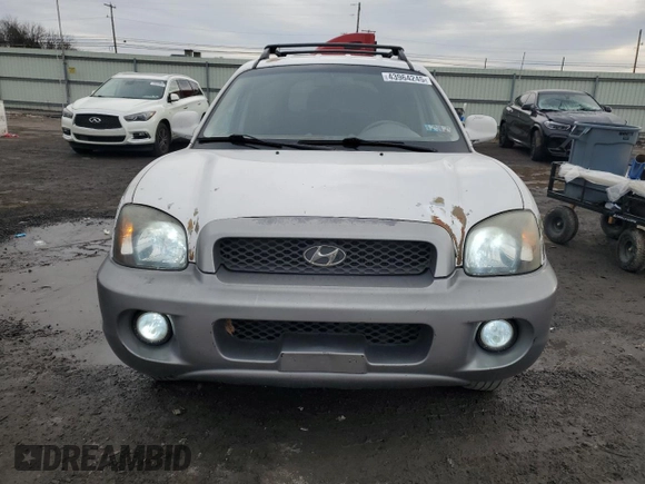 2002 Hyundai Santa Fe with VIN KM8SB12B92U269905, listed as a Copart auction lot 43964245 with 314,749 mi miles and Salvage Title. Bid and sale history available at carsss.com. Image 5.
