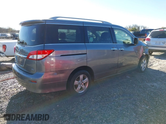 2017 Nissan Quest SV with VIN JN8AE2KP9H9165133, listed as a IAAI auction lot 41789379 with 131,063 mi miles. Bid and sale history available at carsss.com. Image 4.