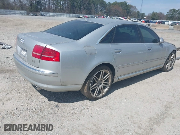 2008 Audi A8 L 4.2L with VIN WAUMV94E98N014228, listed as a IAAI auction lot 41291694 with 177,942 mi miles. Bid and sale history available at carsss.com. Image 4.