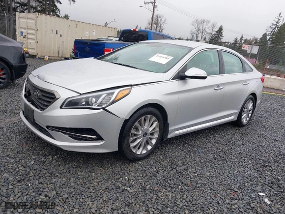 2015 Hyundai Sonata 2.4L Sport with VIN 5NPE34AF3FH167343, listed as a IAAI auction lot 41854584 with 82,853 mi miles. Bid and sale history available at carsss.com. Image 2.