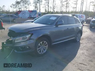 2013 Audi Q5 Premium Plus with VIN WA1LFBFP9DA046108, listed as a IAAI auction lot 41735110 with 142,410 mi miles. Bid and sale history available at carsss.com. Image 1.
