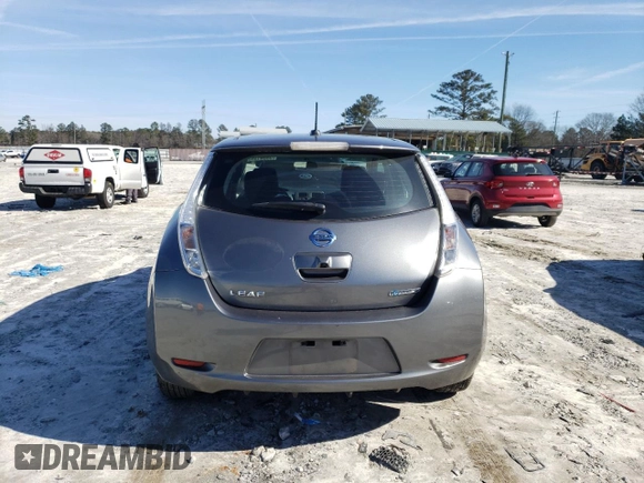 2015 Nissan LEAF SV with VIN 1N4AZ0CP4FC318011, listed as a Copart auction lot 39341993 with 73,756 mi miles. Bid and sale history available at carsss.com. Image 6.