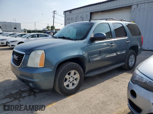 2009 GMC Yukon SLE 3SB z VIN 1GKFK23009R215418, wystawiony jako Copart lot #60643845 z przebiegiem 161 042 mil mil oraz Czysty tytuł • Clean title. Historia ofert i sprzedaży dostępna na DreamBid. Obrazek 1.