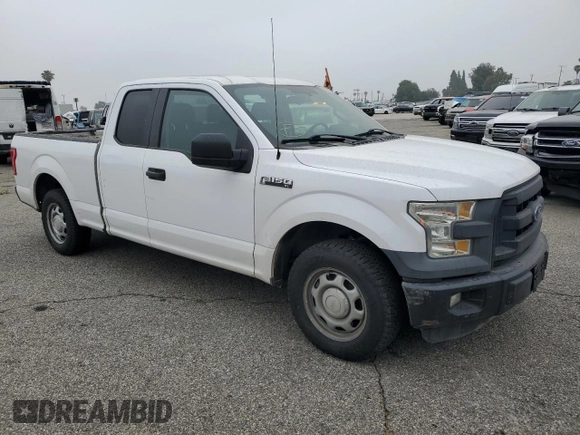 2015 Ford F-150 XL with VIN 1FTEX1CP7FKF05837, listed as a Copart auction lot 53962445 with 187,581 mi miles and Salvage title. Bid and sale history available at DreamBid. Image 4.