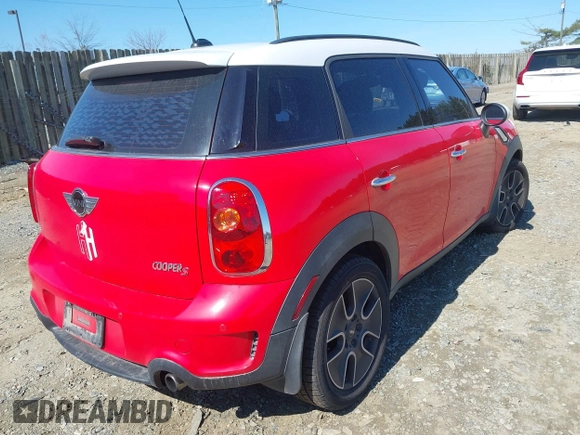 2012 MINI Countryman S z VIN WMWZC3C55CWM28104, wystawiony jako IAAI lot #41876256 z przebiegiem 117 932 mil mil oraz . Historia ofert i sprzedaży dostępna na DreamBid. Obrazek 4.