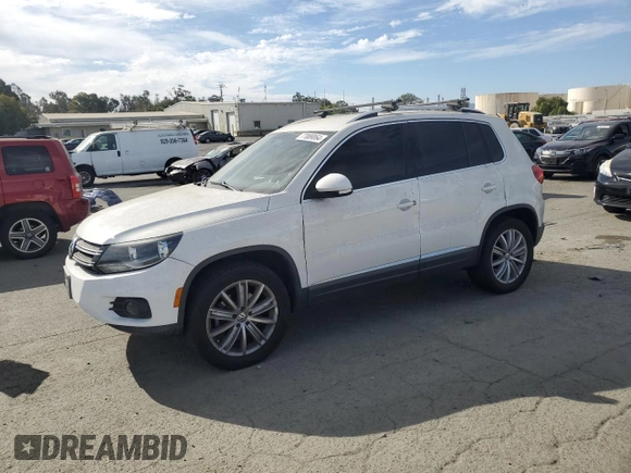 2012 Volkswagen Tiguan S with VIN WVGBV7AX3CW575463, listed as a Copart auction lot 77889064 with 168,520 mi miles and Salvage Title. Bid and sale history available at DreamBid. Image 1.